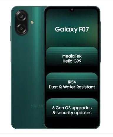 Samsung Galaxy F07 (Green, 64 GB) (4 GB RAM)